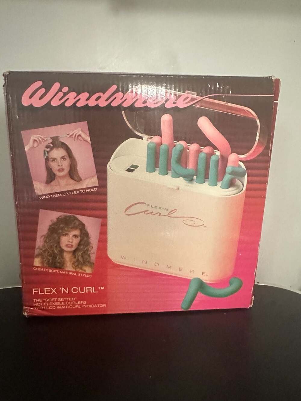 Vintage Windmere Flex 'N Curl Hot Flexible Curler Set with LCD Indicator